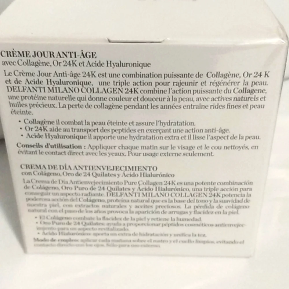 DELFANTI MILANO COLLAGEN 24K ANTI AGING DAY CREAM SIZE 1.7 Ounces NWT